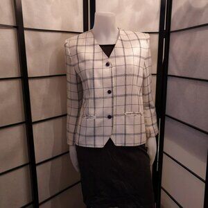Classic 1960's Blazer Windowpane Check Plaid by Mister Leonard